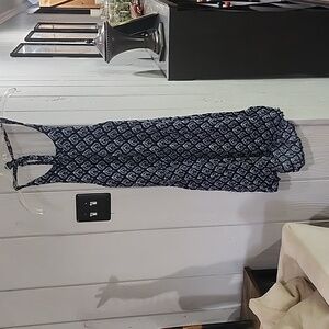 Women's Roxy Halter Backless Blue Dress Small